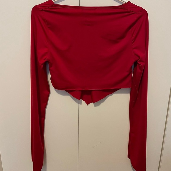 Red Cropped Top - Picture 2 of 2